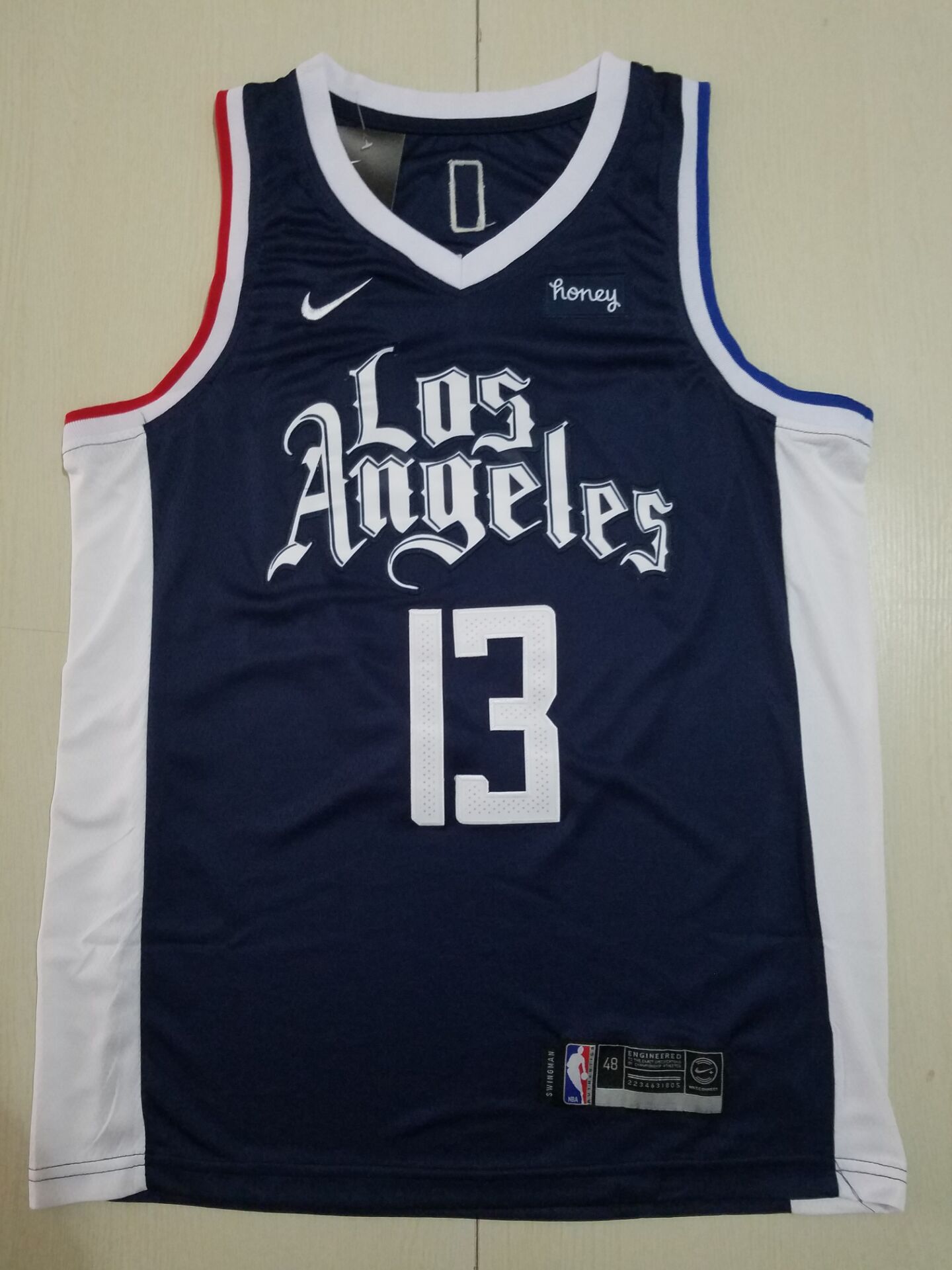 Cheap Men Los Angeles Clippers 13 George blue City Edition Game Nike NBA Jerseys